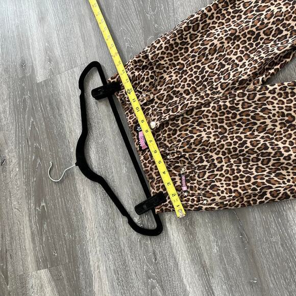 Vintage Y2K Bubblegum USA Leopard Print Flare Pants size 28 - Picture 5 of 7